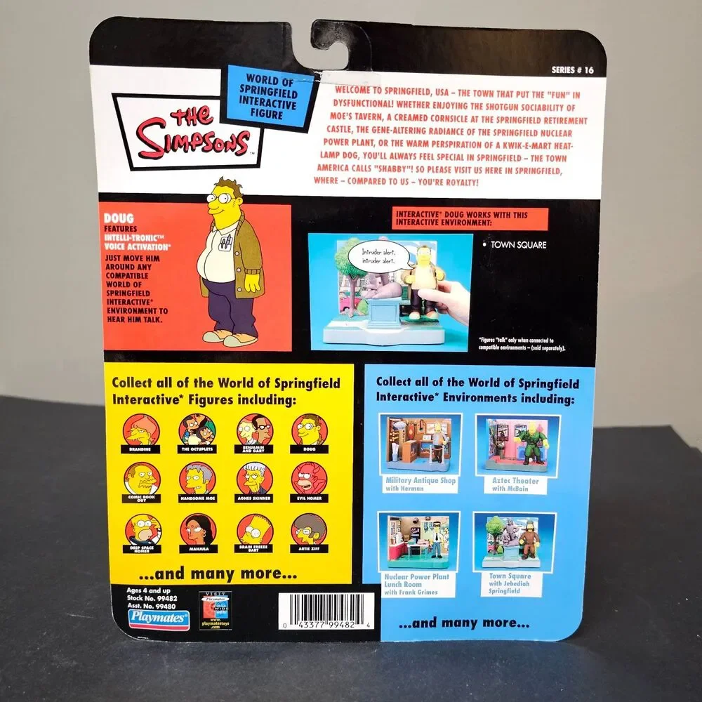 Doug World of Springfield Simpsons Intelli-tronic Figure 2004 NIP Series 16